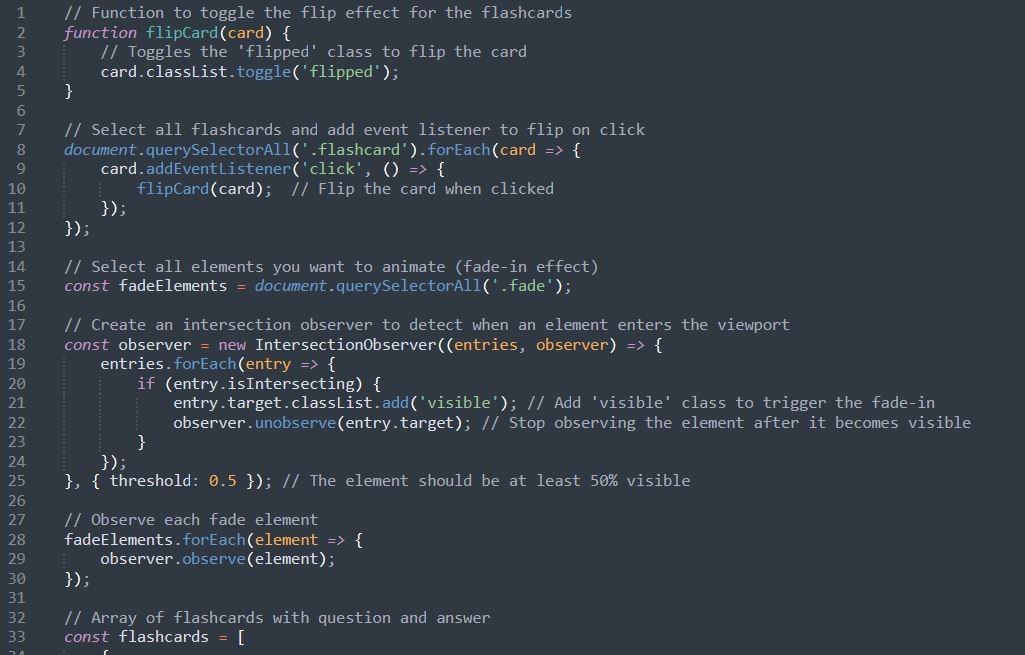 A screenshot of Javascript web development coding practice